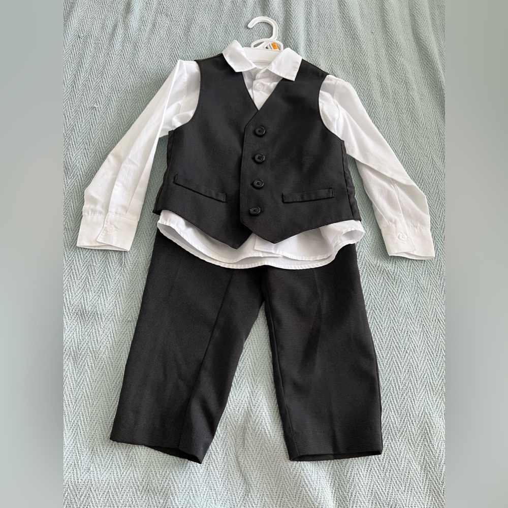 Toddler Easter Vest Suit Pant Set